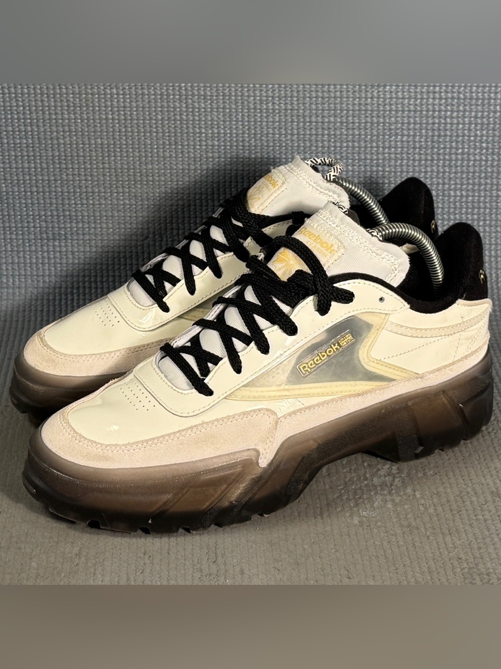 Reebok Cardi B X Club C Birthday Release Chalk White Black Shoes Women’s Size 10